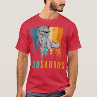 Funny T Re Dinosaur Dad Saurus Family Matching Fat T-shirt