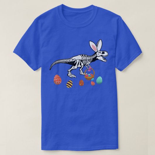 Funny T Re Easter Skeleton Bunny Basket Egg Hunt E T-shirt (Design voorkant)