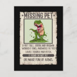 Funny T-Rex Dino Pet Dinosaur Joke Briefkaart<br><div class="desc">Funny T-Rex Dino Pet Dinosaur Joke.</div>