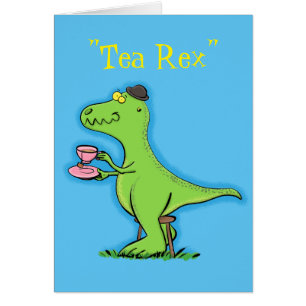 Funny T rex dinosaur cartoon