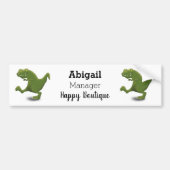 Funny T rex dinosaur cartoon humor Bumpersticker (Voorkant)