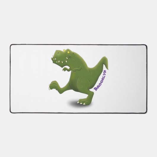 Funny T rex dinosaur cartoon humor Bureaumat (Voorkant)