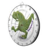 Funny T rex dinosaur cartoon humor Dartbord (Voorkant Rechts)