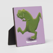 Funny T rex dinosaur cartoon humor Fotoplaat (Voorkant)