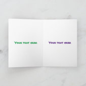 Funny T rex dinosaur cartoon humor Kaart (Binnen)