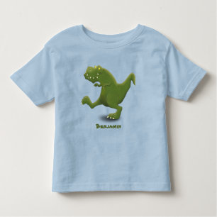 Funny T rex dinosaur cartoon humor Kinder Shirts