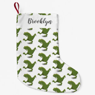 Funny T rex dinosaur cartoon humor Kleine Kerstsok