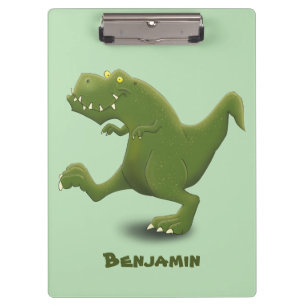Funny T rex dinosaur cartoon humor Klembord