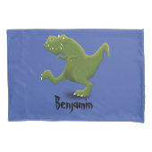 Funny T rex dinosaur cartoon humor Kussensloop (Voorkant)