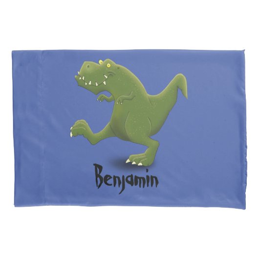 Funny T rex dinosaur cartoon humor Kussensloop (Voorkant)