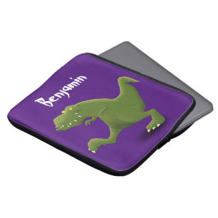 Funny T rex dinosaur cartoon humor Laptop Sleeve