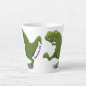 Funny T rex dinosaur cartoon humor Latte Mok (Voorkant)