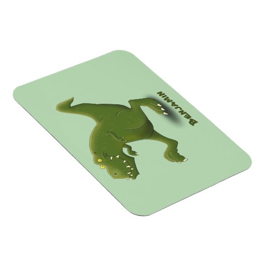Funny T rex dinosaur cartoon humor Magneet (Rechterzijde)