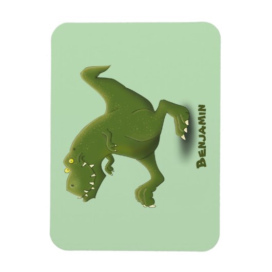 Funny T rex dinosaur cartoon humor Magneet (Verticaal)