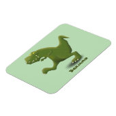 Funny T rex dinosaur cartoon humor Magneet (Linkerzijde)
