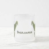 Funny T rex dinosaur cartoon humor Matglas Koffiemok (Center)