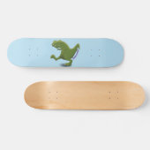Funny T rex dinosaur cartoon humor Persoonlijk Skateboard (Horizontaal)