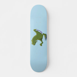 Funny T rex dinosaur cartoon humor Persoonlijk Skateboard