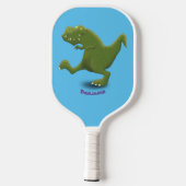 Funny T rex dinosaur cartoon humor Pickleball Paddle (Achterkant)