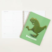 Funny T rex dinosaur cartoon humor Planner (Display)