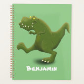 Funny T rex dinosaur cartoon humor Planner (Voorkant)