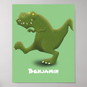 Funny T rex dinosaur cartoon humor Poster (Voorkant)