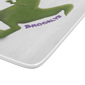 Funny T rex dinosaur cartoon humor Snijplank (Hoek)