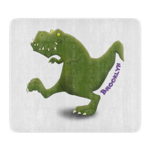 Funny T rex dinosaur cartoon humor Snijplank
