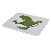 Funny T rex dinosaur cartoon humor Snijplank (Hoek)