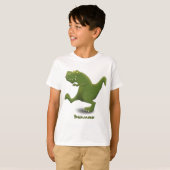 Funny T rex dinosaur cartoon humor T-shirt (Voorkant volledig)