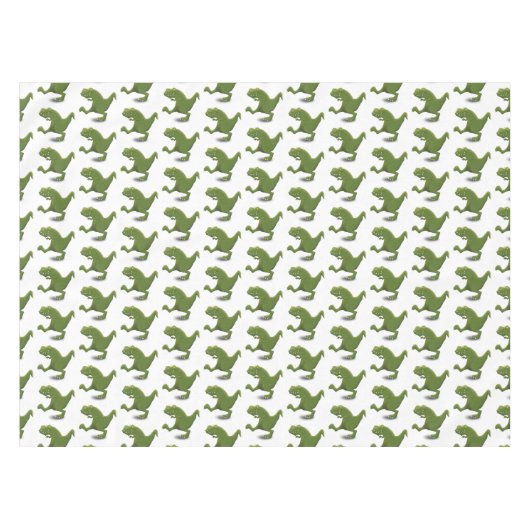 Funny T rex dinosaur cartoon humor Tafelkleed (Voorkant (Horizontaal))