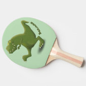 Funny T rex dinosaur cartoon humor Tafeltennisbatje (Zijkant)