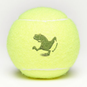 Funny T rex dinosaur cartoon humor Tennisballen