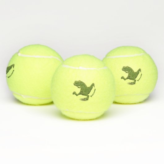 Funny T rex dinosaur cartoon humor Tennisballen (Multi)