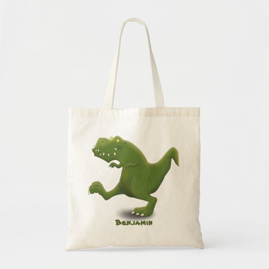 Funny T rex dinosaur cartoon humor Tote Bag (Voorkant)
