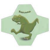 Funny T rex dinosaur cartoon humor Voetbal (Enkel)