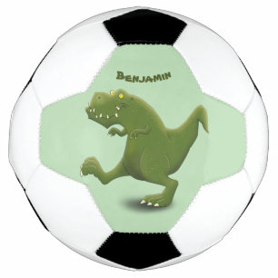 Funny T rex dinosaur cartoon humor Voetbal