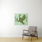 Funny T rex dinosaur cartoon humor Wandkleed (In Situ (horizontaal))