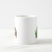 Funny T-Rex Dinosaur die Piano speelt Koffiemok (Center)