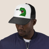 Funny T-rex Dinosaur Holla design Trucker Pet (In situ)