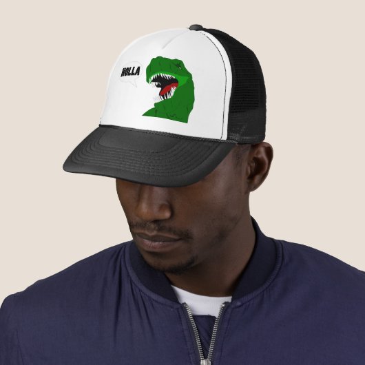 Funny T-rex Dinosaur Holla design Trucker Pet (In situ)