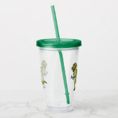 Funny T rex dinosaur illustratie Acryl Drinkbeker (Links)