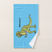 Funny T rex dinosaur illustratie Bad Handdoek (Handdoek)