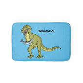 Funny T rex dinosaur illustratie Badmat (Voorkant)
