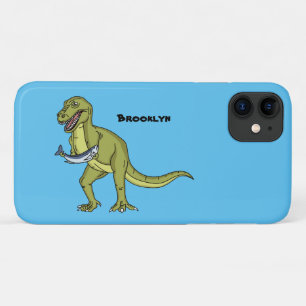 Funny T rex dinosaur illustratie Case-Mate iPhone Case
