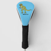 Funny T rex dinosaur illustratie Golfheadcover (Voorkant)