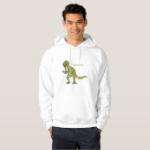 Funny T rex dinosaur illustratie Hoodie (Voorkant volledig)