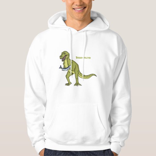 Funny T rex dinosaur illustratie Hoodie (Voorkant)