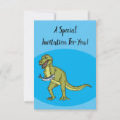 Funny T rex dinosaur illustratie Kaart (Achterkant)