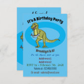 Funny T rex dinosaur illustratie Kaart (Voorkant / Achterkant)